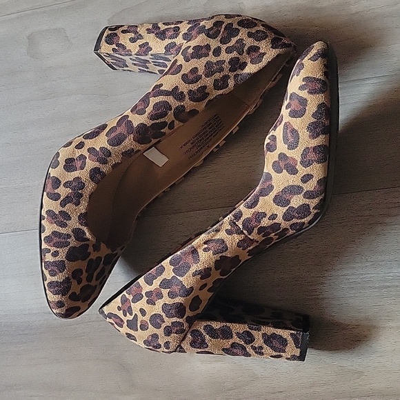 Merona women's leopard print heels size 8.5 - Picture 3 of 5